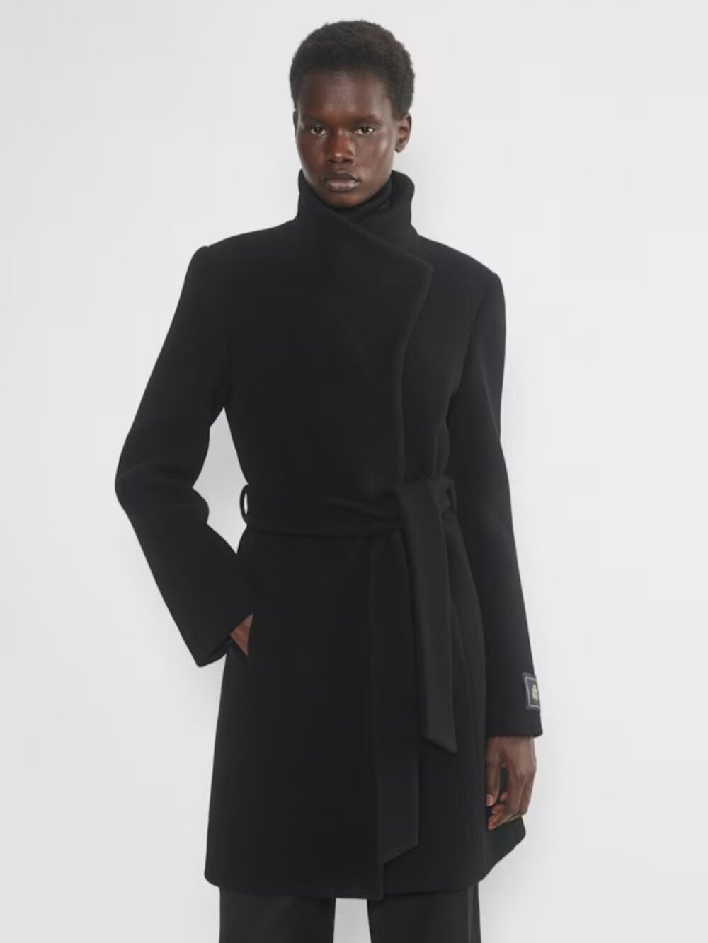 NWT Aritzia The Connor Coat Soft Wool Cashmere Black